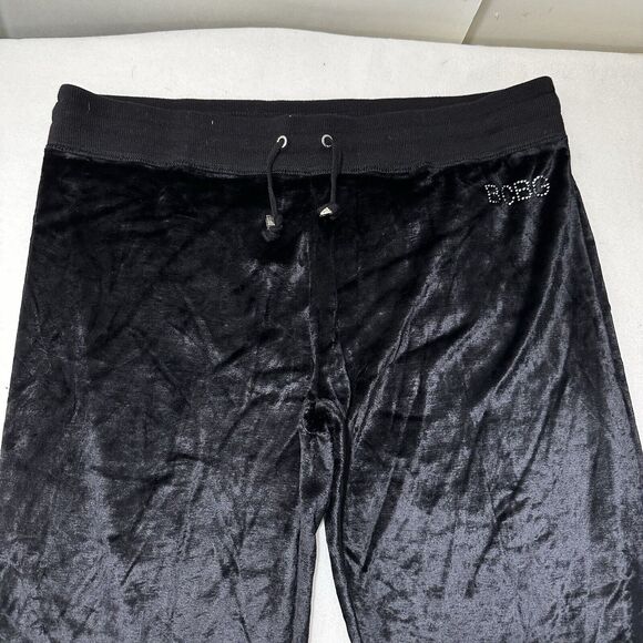 BCBG Max Azria Women's XL Velour Sweatpants Capri 22" Inseam Rhinestone Pants - Picture 2 of 16